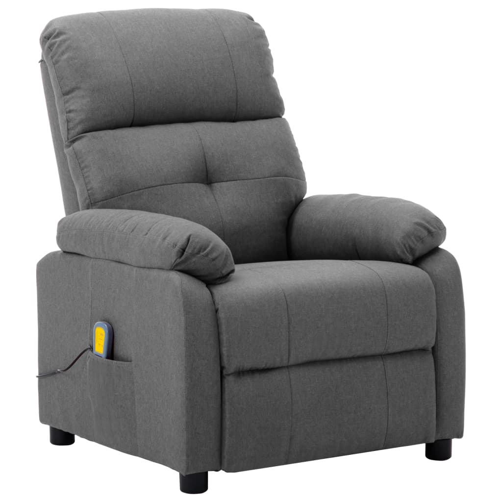 vidaXL Massage Chair Leisure Adjustable Chair for Home Theater Cinema Fabric-0