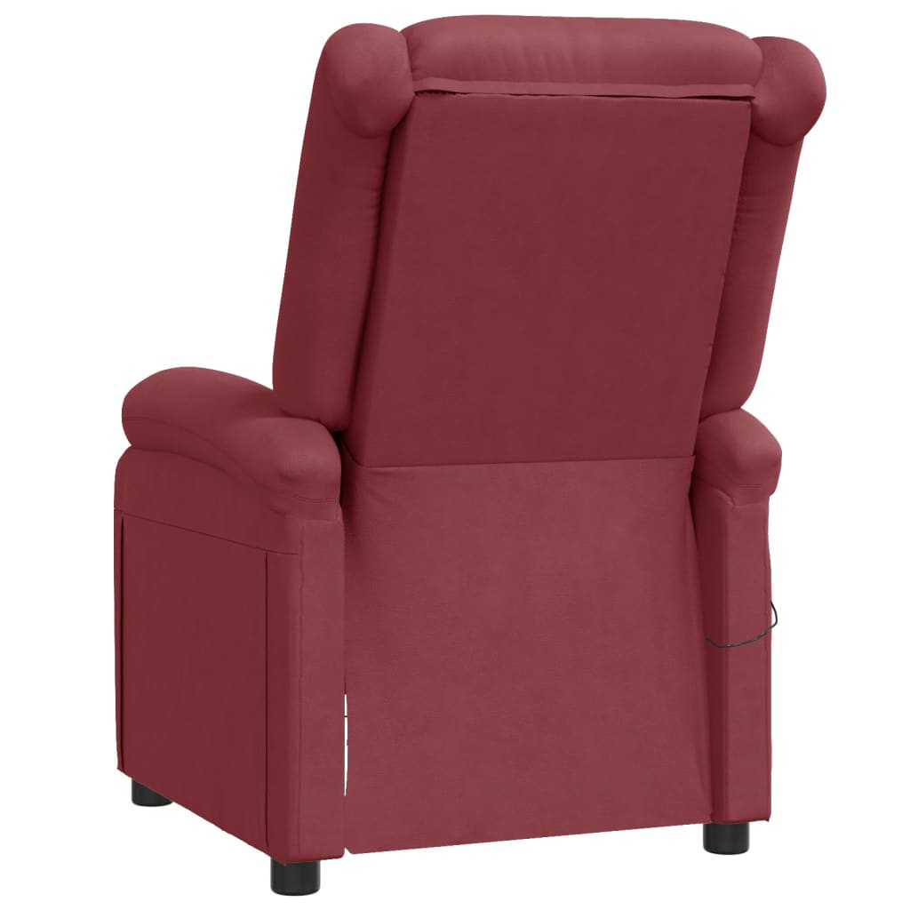vidaXL Massage Chair Adjustable Reclining Chair Theater Armchair Faux Leather-3